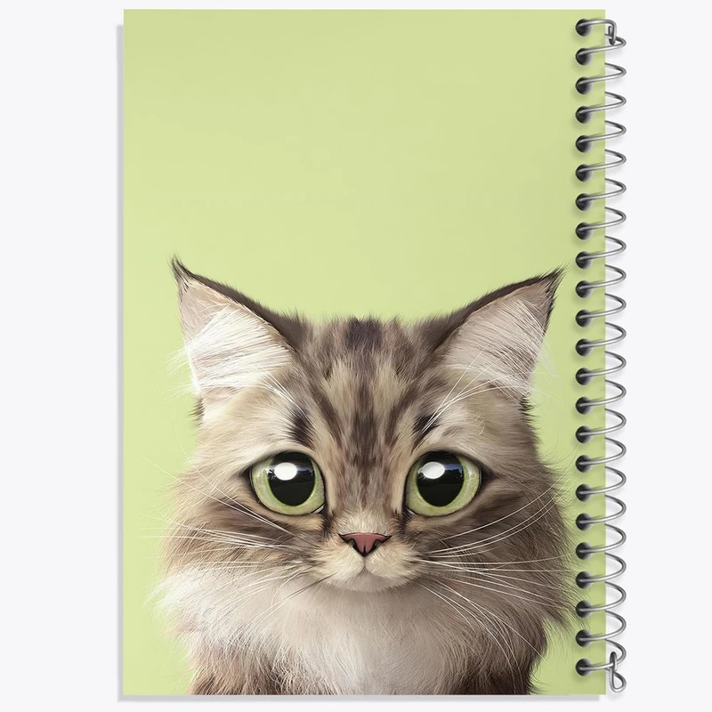 دفتر ژورنال نویسی 50 برگ خندالو مدل نقطه ای طرح گربه کد 28215