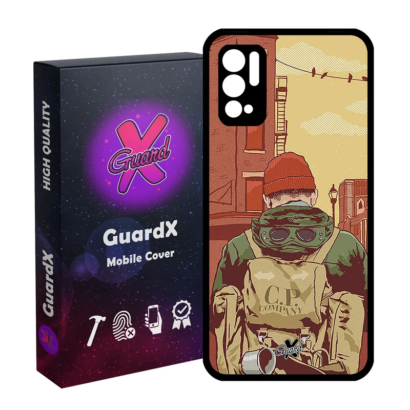 کاور گارد ایکس طرح Man مدل Glass10348 مناسب برای گوشی موبایل شیائومی Redmi Note 10 5G / Poco M3 Pro