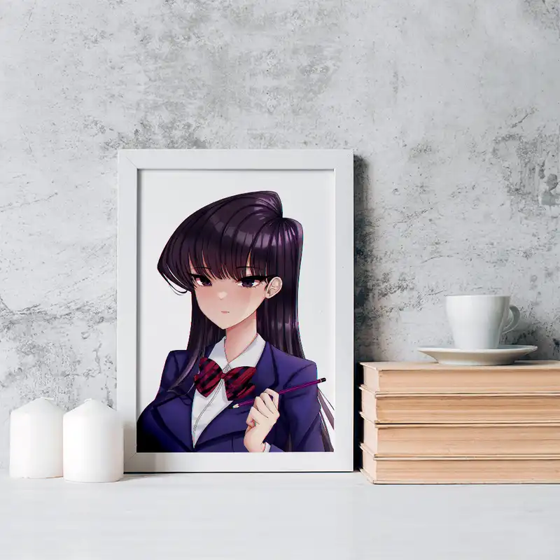 تابلو خندالو مدل انیمه کومی سان کد 16069