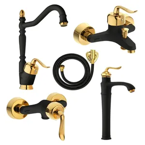 ست شیرآلات نایریکا مدل  قاجاری کد B-BG02 پایه بلند مجموعه 5 عددی
