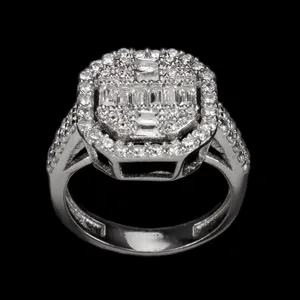 انگشتر نقره زنانه مدل میخک SSU120