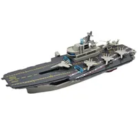 ناو هواپیمابر ناب سل مدل فلزی چراغدار موزیکال کد The Musical Lighted Aircraft Carrier به همراه 4 عدد هواپیما و یک عدد هلیکوپتر 