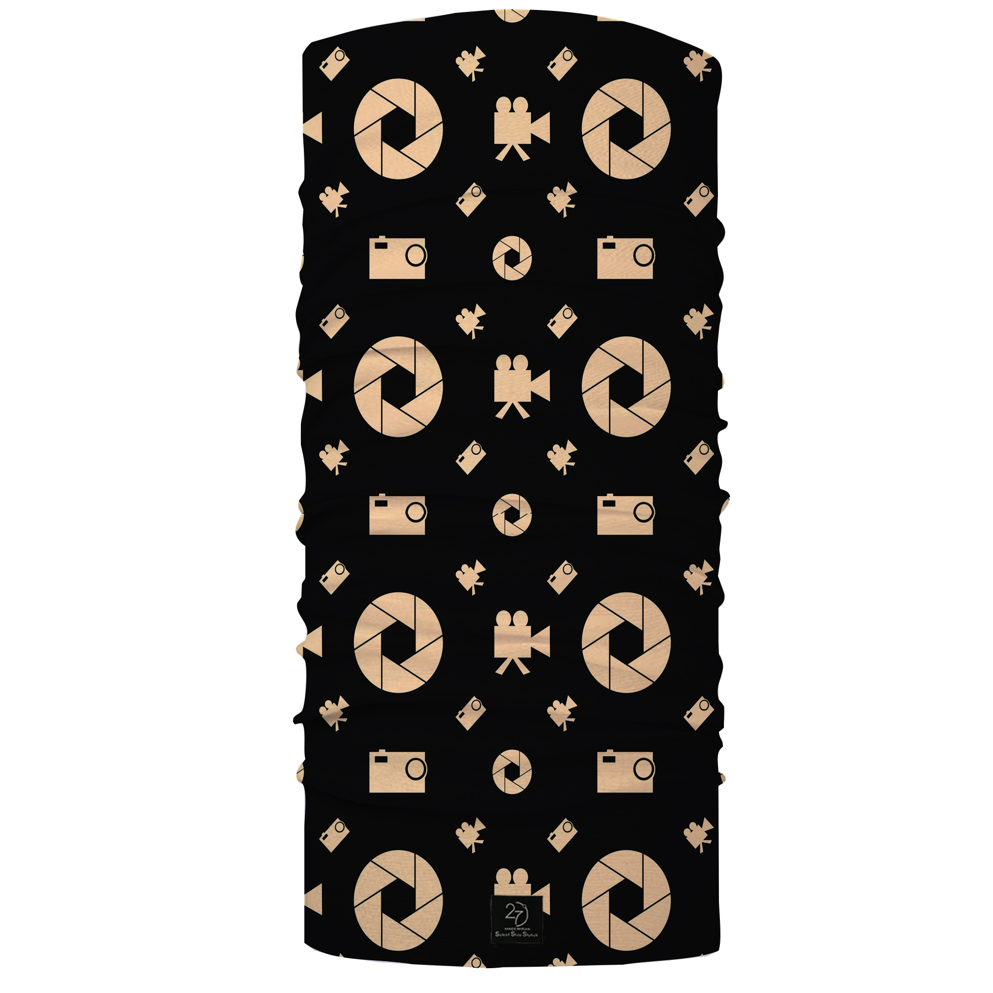 دستمال سر و گردن 27 طرح CAMERA کد J17