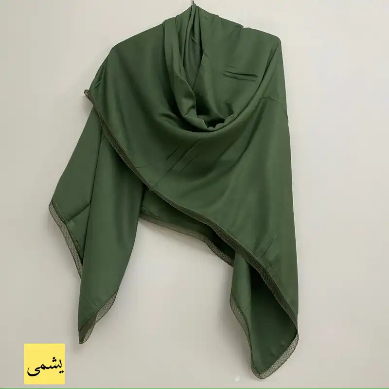 روسری زنانه مدل نخی دور گیپور پاییزه