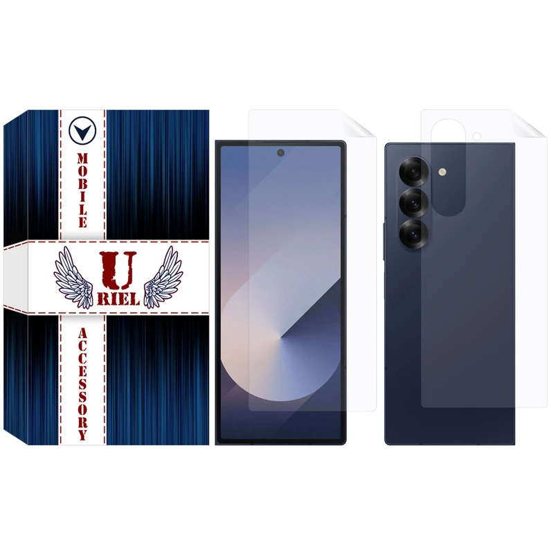 محافظ صفحه نمایش هیدروژل یوریل مدل Front-HG مناسب برای گوشی موبایل سامسونگ Galaxy Z Fold 6 به همراه محافظ پشت گوشی