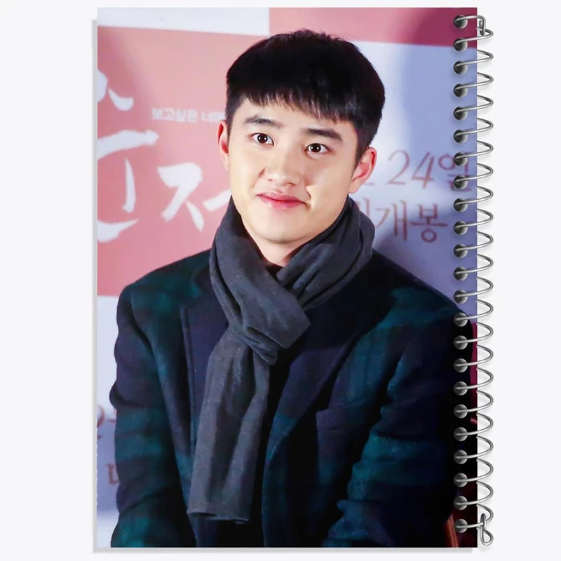 دفتر مشق 100 برگ خندالو طرح دی او گروه اکسو EXO کد 13374