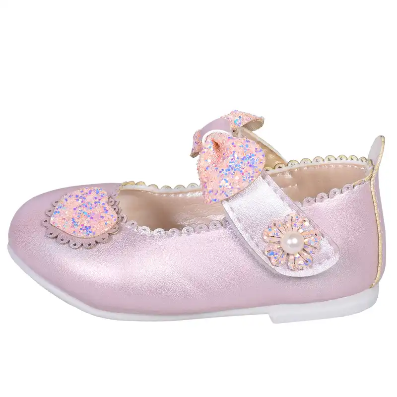 کفش نوزادی مدل یاشار لمه پاییون مروارید برجسته کد  PP.3.1.8.3