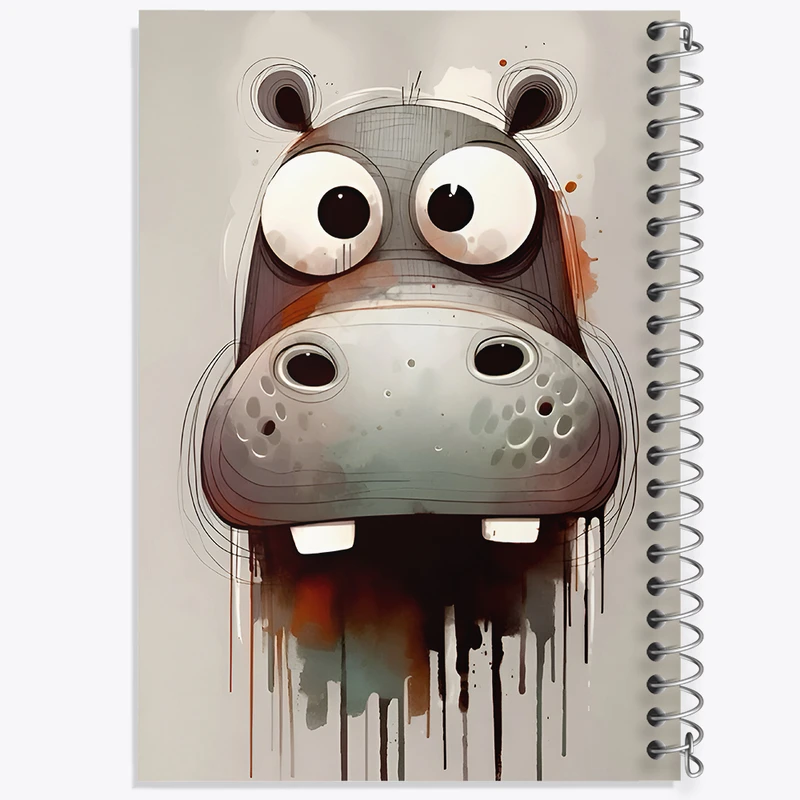 دفتر مشق 50 برگ خندالو طرح اسب آبی کد F7922