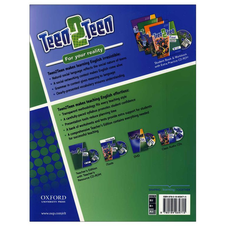 کتاب Teen 2 Teen Four اثر JOAN SASLOW & ALLEN ASCHER انتشارات آکسفورد