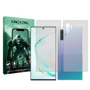 King Kong Tough model transparent screen protector suitable for Samsung Galaxy Note 10 Plus 5G mobile phone along with the back protector