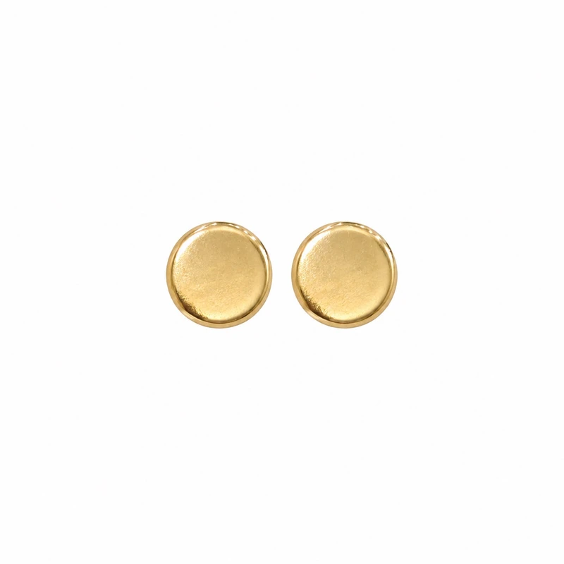 گوشواره میخی طلا 18 عیار زنانه مان گالری مدل دایره کد EA01-0019800