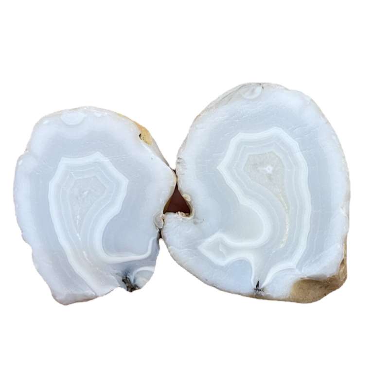 سنگ راف عقیق مدل توپی کد 448 بسته دو عددی