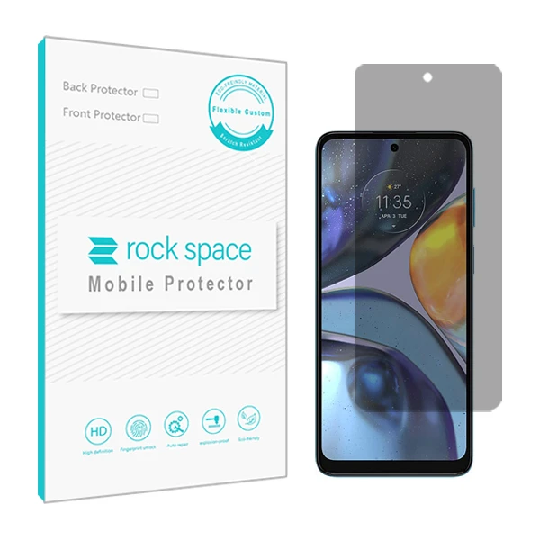 محافظ صفحه نمایش حریم شخصی راک اسپیس کد PRV مناسب برای گوشی موبایل موتورولا Moto G22