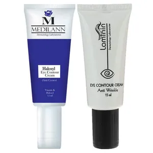 کرم دور چشم مدیلن مدل  هالوکسیل حجم 15 میلی لیتر به همراه کرم دور چشم لامینین مدل Anti Wrinkle