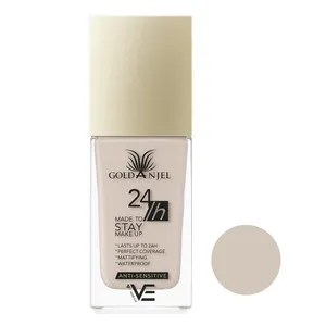 کرم پودر مایع Spf 10 گلد انجل مدل Stay شماره 02 مناسب برای انواع پوست حجم 40 میلی لیتر