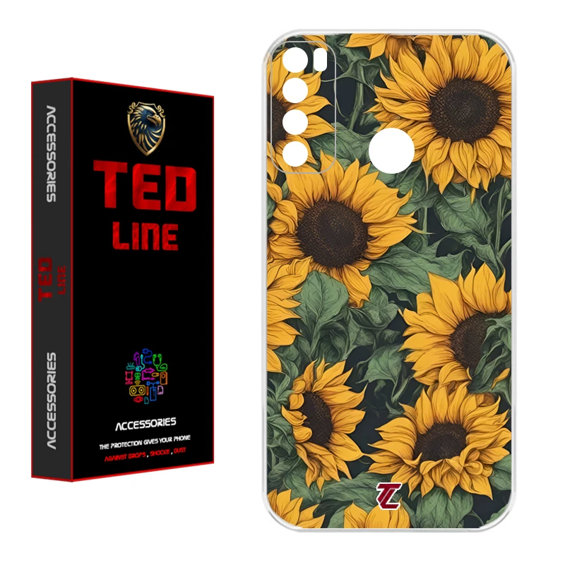 کاور تدلاین طرح گل آفتاب گردان کد 1145 مناسب برای گوشی موبایل شیائومی Redmi Note 8