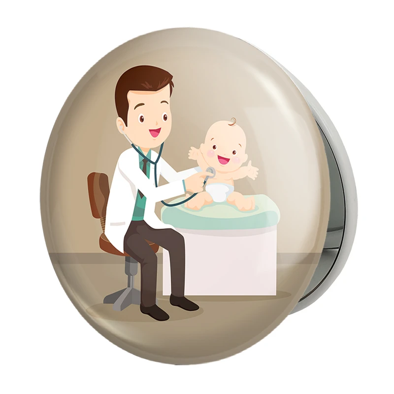 آینه جیبی خندالو طرح پزشک و پرستار کودکانه مدل تاشو کد 36486