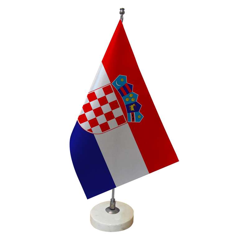 پرچم رومیزی مدل کشور کرواسی کد 2