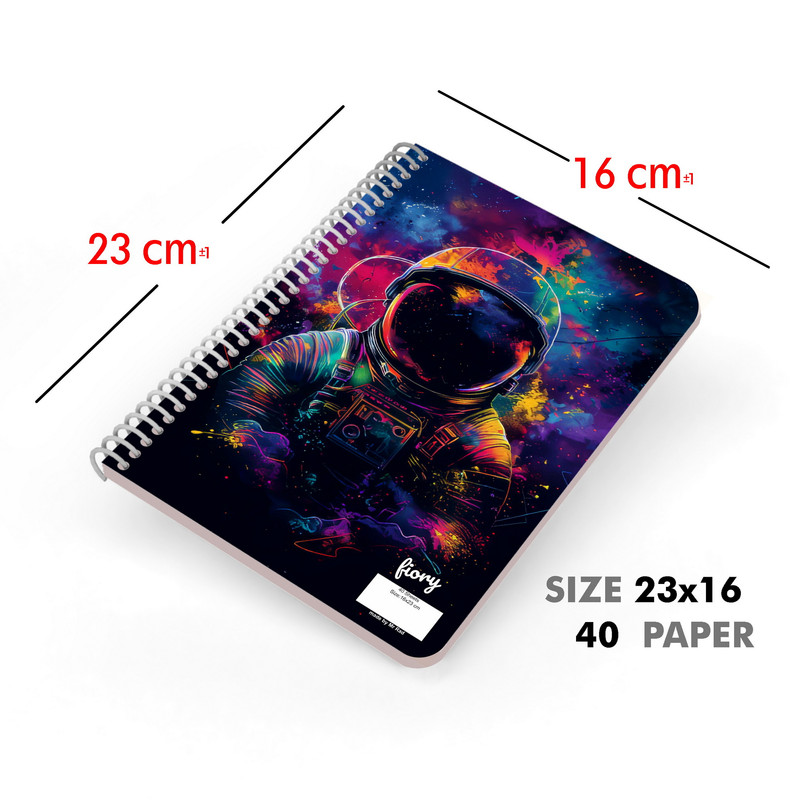 دفتر نقاشی مستر راد مدل فضانورد کد fiory 2292