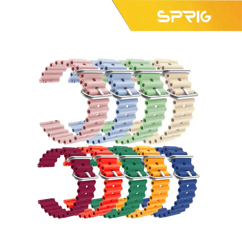 بند اسپریگ مدل Ocean مناسب برای ساعت هوشمند سامسونگ Galaxy Watch Active 1 / Active 2 40mm / Active 2 44mm / Watch 3 size 41mm / Watch 4 40mm / watch 4 42mm / watch 4 44mm / watch 4 46mm