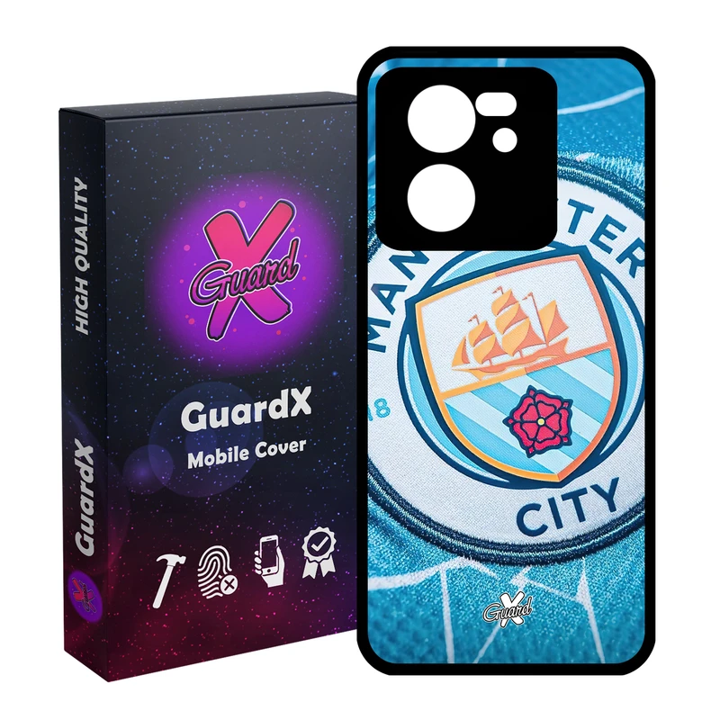 کاور گارد ایکس طرح منچستر سیتی مدل Glass10450 مناسب برای گوشی موبایل شیائومی 13T/13T Pro/Redmi K60 Ultra