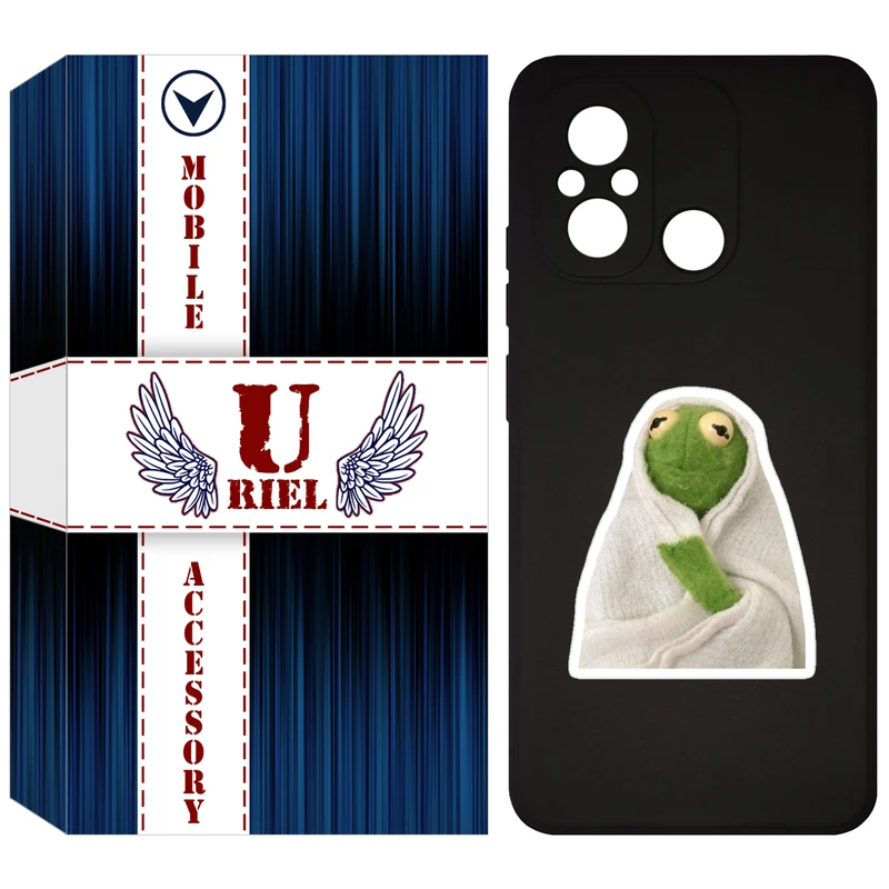 کاور یوریل قاب مدل KSH کد 82 طرح قورباغه مناسب برای گوشی موبایل شیائومی Redmi 12C