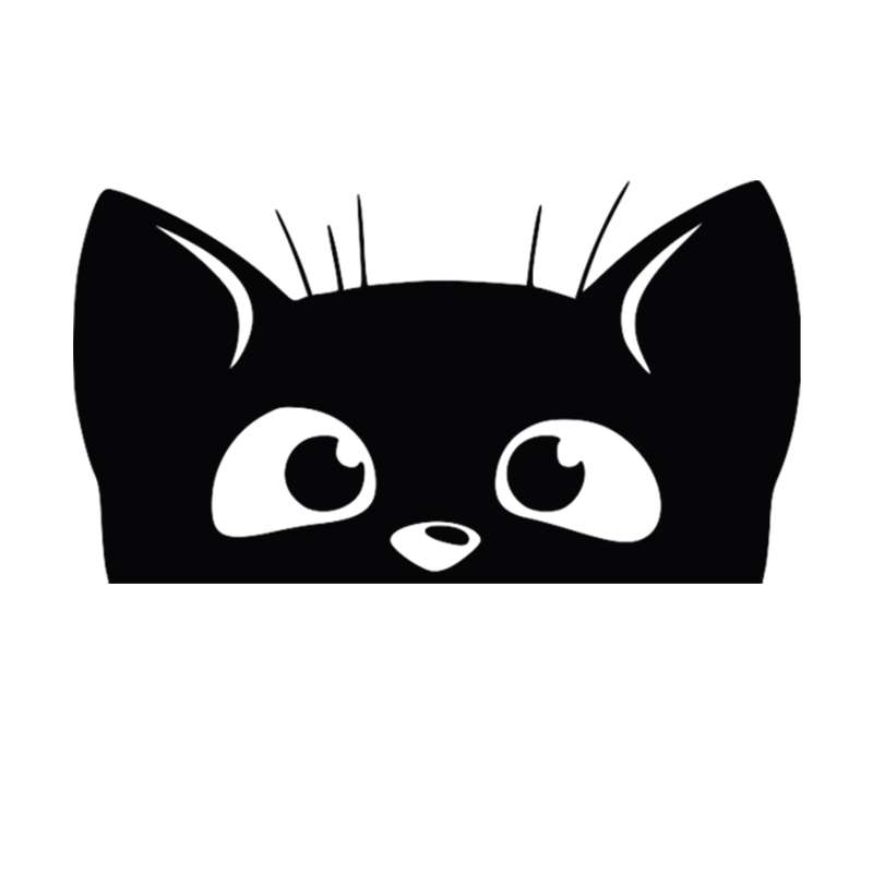 استیکر کلید و پریز کودک مدل گربه سیاه