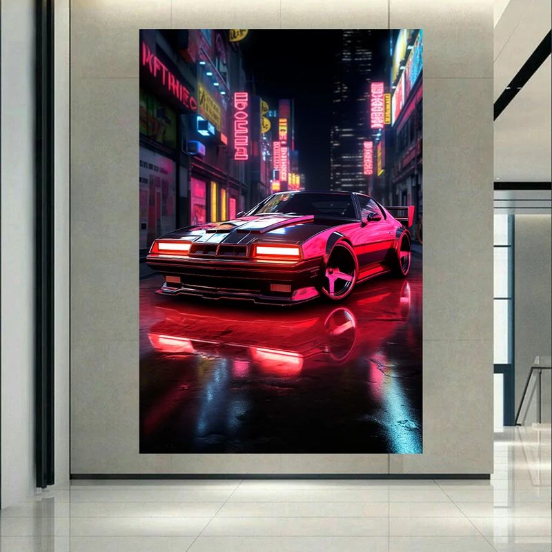 استیکر طرح سایبرپانک مدل ماشین پیشرفته کد PD20567