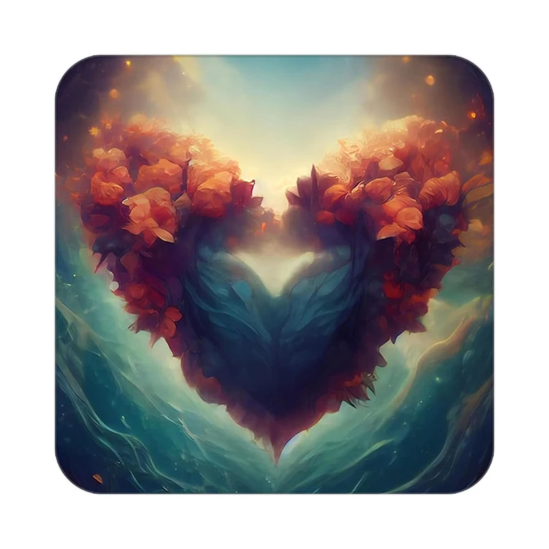 زیر لیوانی کاکتی مدل عاشقانه کد mp13651