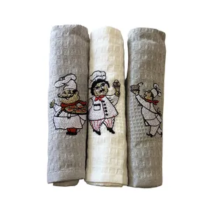  دستمال آشپزخانه ربکا هوم کالکشن مدل chef 2 مجموعه 3 عددی