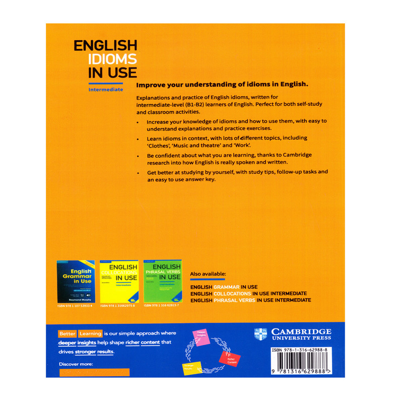 کتاب English Idioms In Use اثر Michael McCarthy And Felicity O`dell انتشارات الوندپویان دو جلدی
