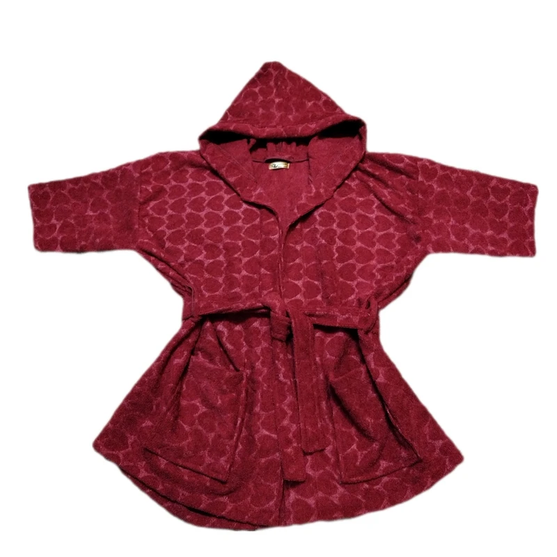 حوله پالتویی زمانیان مدل فانتزی طرح قلب سایز 120