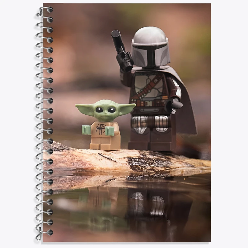 دفتر زبان 50 برگ خندالو مدل سه خط طرح جنگ ستارگان (Star Wars)  کد N2925