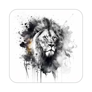 زیر لیوانی کاکتی طرح شیر مدل mp22981