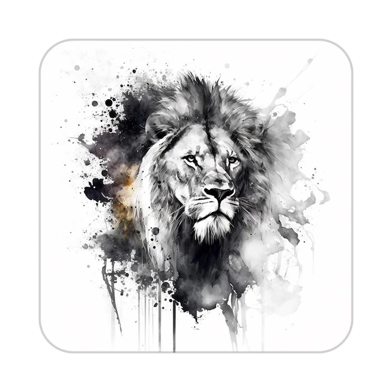 زیر لیوانی کاکتی طرح شیر مدل mp22981