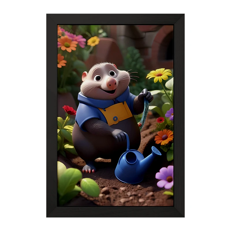 تابلو خندالو مدل موش کور کیوت کد F7789