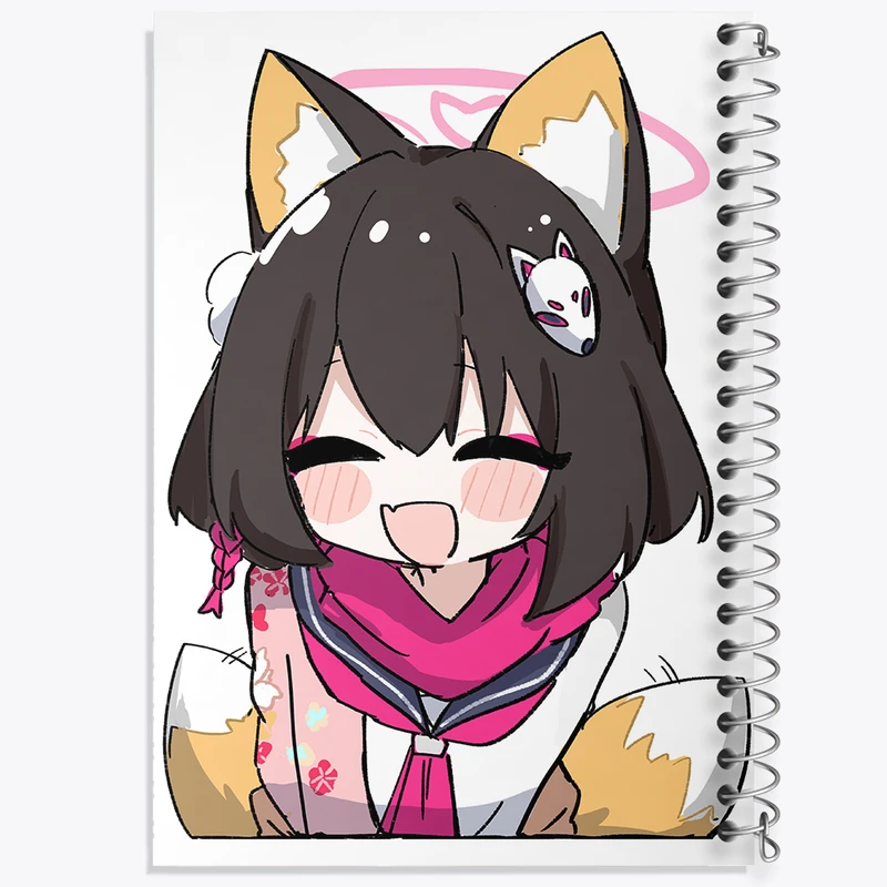 دفتر مشق 50 برگ خندالو طرح بازی آرشیو آبی (Blue Archive) کد 34384