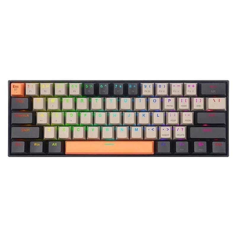 کیبورد گیمینگ ردراگون مدل Dragonic Elite K530 Pro، سوییچ مکانیکال قرمز، Tenkeyless، نورپردازی RGB کیبورد گیمینگ ردراگون مدل Dragonic Elite K530 Pro، سوییچ مکانیکال قرمز، Tenkeyless، نورپردازی RGB