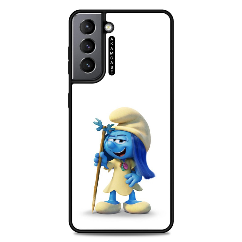 کاور آکام مدل AMC-WSGS21-SMURFS-21 مناسب برای گوشی موبایل سامسونگ Galaxy S21