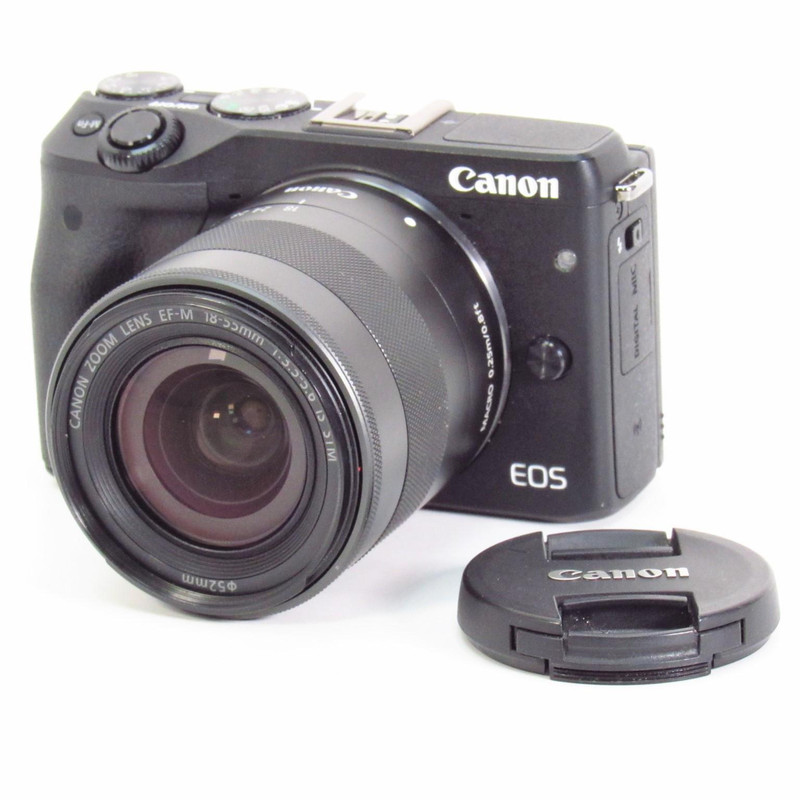 دوربین دیجیتال بدون آینه کانن مدل EOS M3 به همراه لنزهای 15-45 IS STM و 55-200 IS STM