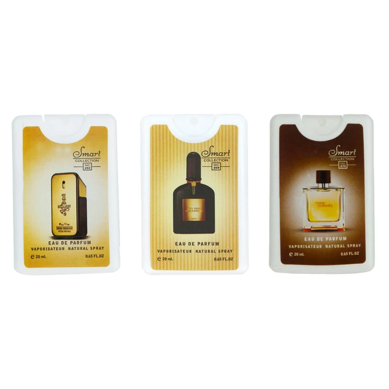 عطر جیبی مردانه اسمارت کالکشن مدل تام فورد وان میلیون تق هرمس حجم 20 میلی لیتر بسته 3 عددی