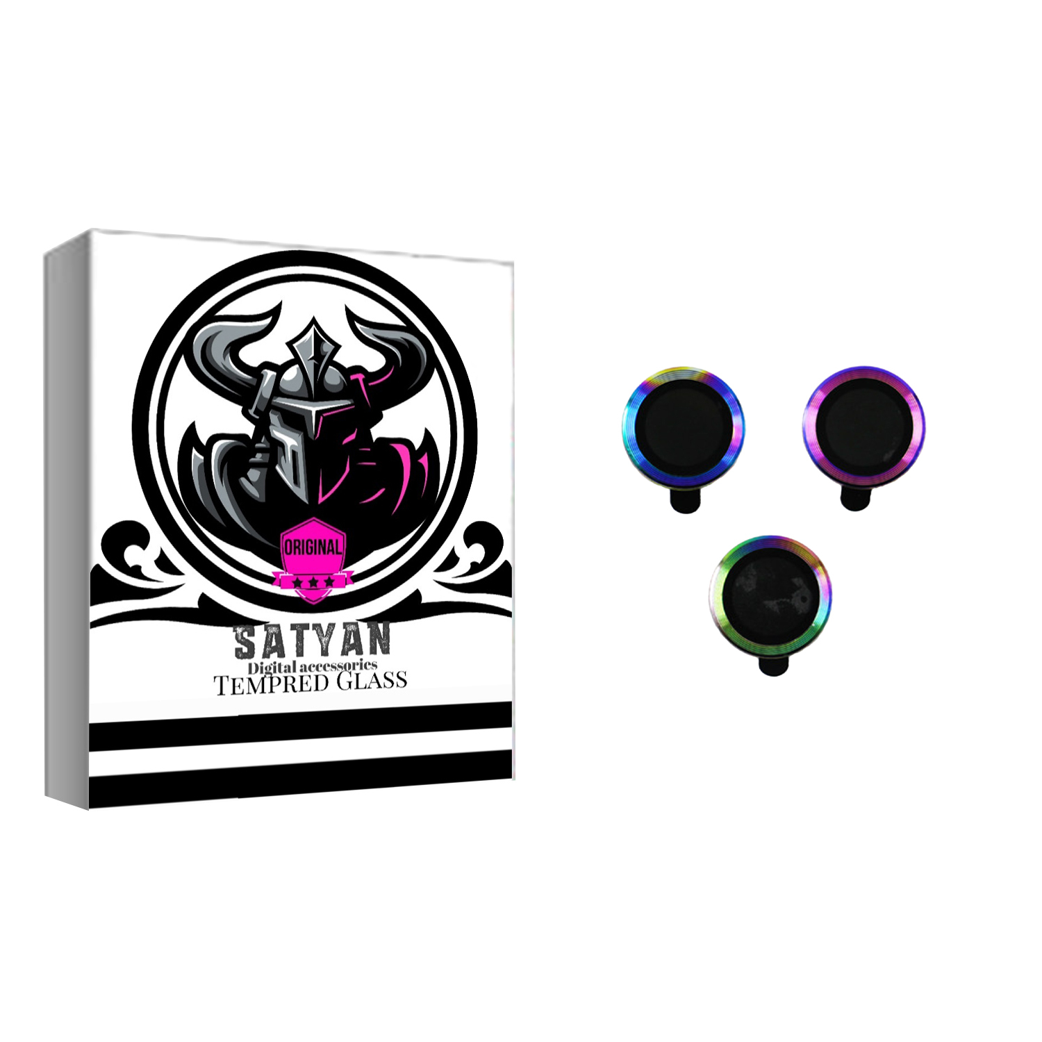 محافظ لنز دوربین ساتیان مدل RING مناسب برای گوشی موبایل اپل iPhone 12 Pro