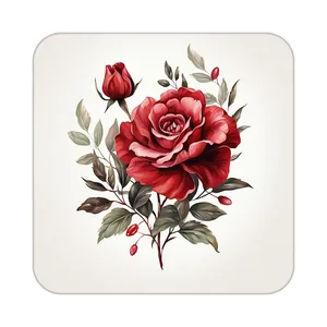 زیر لیوانی کاکتی طرح گل مدل mp18588