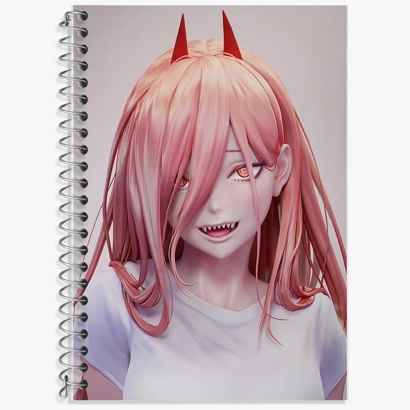 دفتر زبان 50 برگ خندالو مدل دو خط طرح انیمه دارلینگ (Darling) کد F264