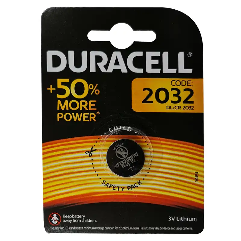 باتری سکه ای دوراسل مدل CR-2032 بسته 10 عددی