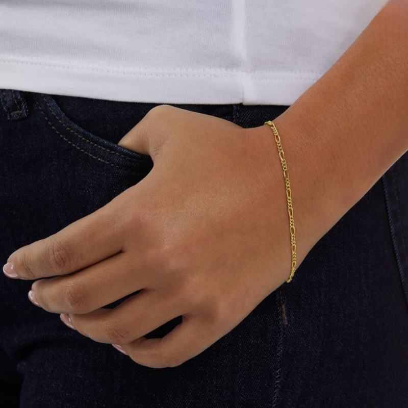 دستبند نقره مدل فیگارو ظریف ایتالیایی🇮🇹 دستبند نقره مدل فیگارو ظریف ایتالیایی🇮🇹