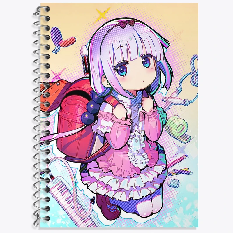 دفتر لغت 50 برگ خندالو طرح کانا انیمه اژدهای خدمتکار کوبایاشی کد 36304