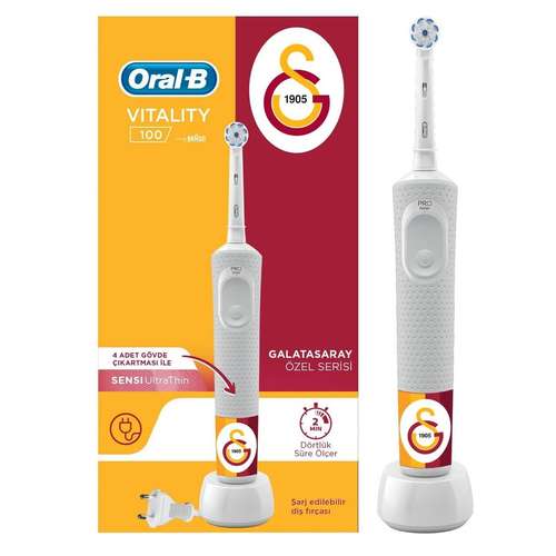 مسواک برقی اورال-بی مدل Vitality 100 Sensi UltraThin Galatasaray