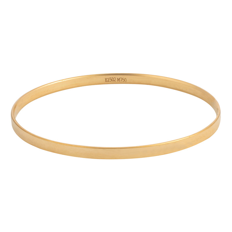 النگو طلا 18 عیار زنانه رستا گالری مدل آینه‌ای 14030211