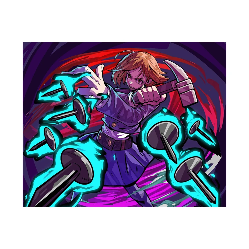 استیکر لپ تاپ و موبایل مدل انیمه جوجوتسو کایسن نوبارا کوگیساکی Jujutsu Kaisen Nobara Kugisaki کد 4096